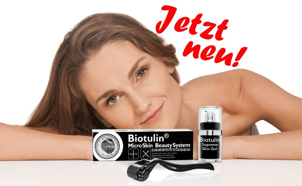 Größere Tiefenwirkung und eine vielfach stärkere Wirkung des Biotulin® Supreme Skin Gels durch das Biotulin® MicroSkin BeautySystem bei der Anwendung gegen Falten